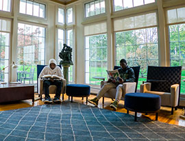 Two students studying. Links to Gifts of Cash, Checks, and Credit Cards Two students studying. Links to Gifts of Cash, Checks, and Credit Cards