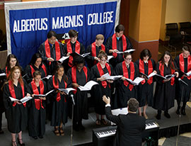 A students choir performing at a graduation. Links to Gifts of Life Insurance A students choir performing at a graduation. Links to Gifts of Life Insurance
